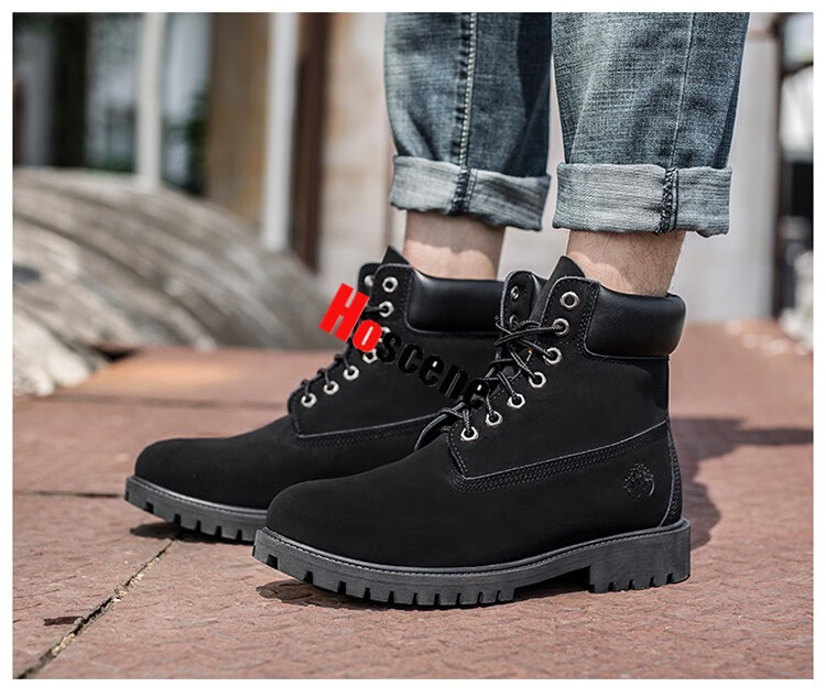 秋冬季踢不烂男鞋天伯伦马丁靴户外靴经典款大黄靴工装鞋男靴牛皮户外