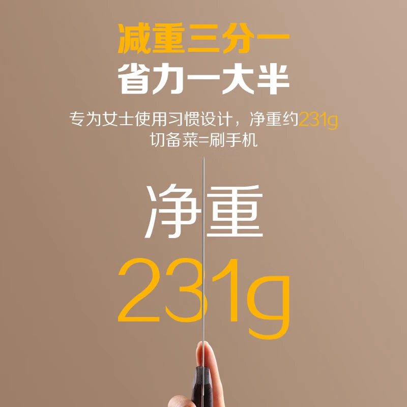 The 18 Sons kitchen knife is suitable for both chopping and slicing. It is a special knife for cutting meat for ladies. Yangjiang 18 Sons kitchen knife and household Xiangyun slicing knife [SL2218-B] thumbnail 6