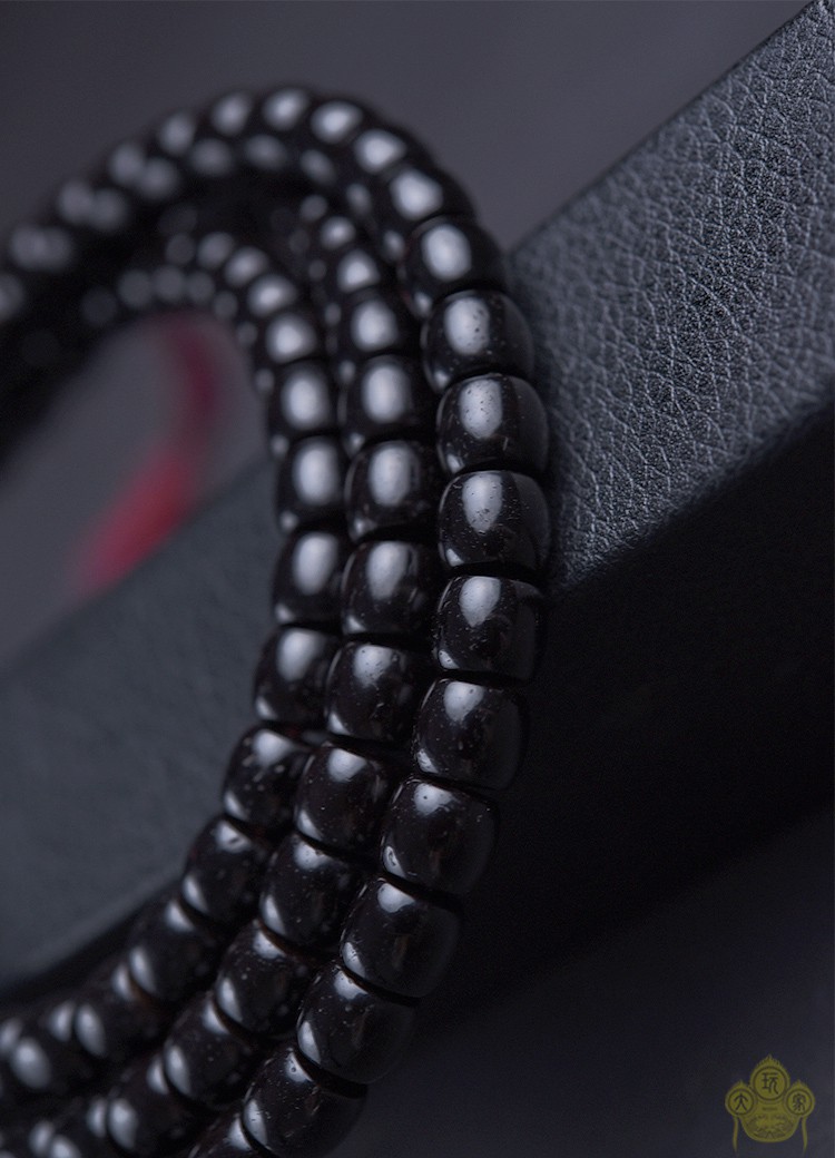 捷凤 高密原色精选印尼椰蒂108颗菩提子 男女锁骨链 单圈 佛珠项链