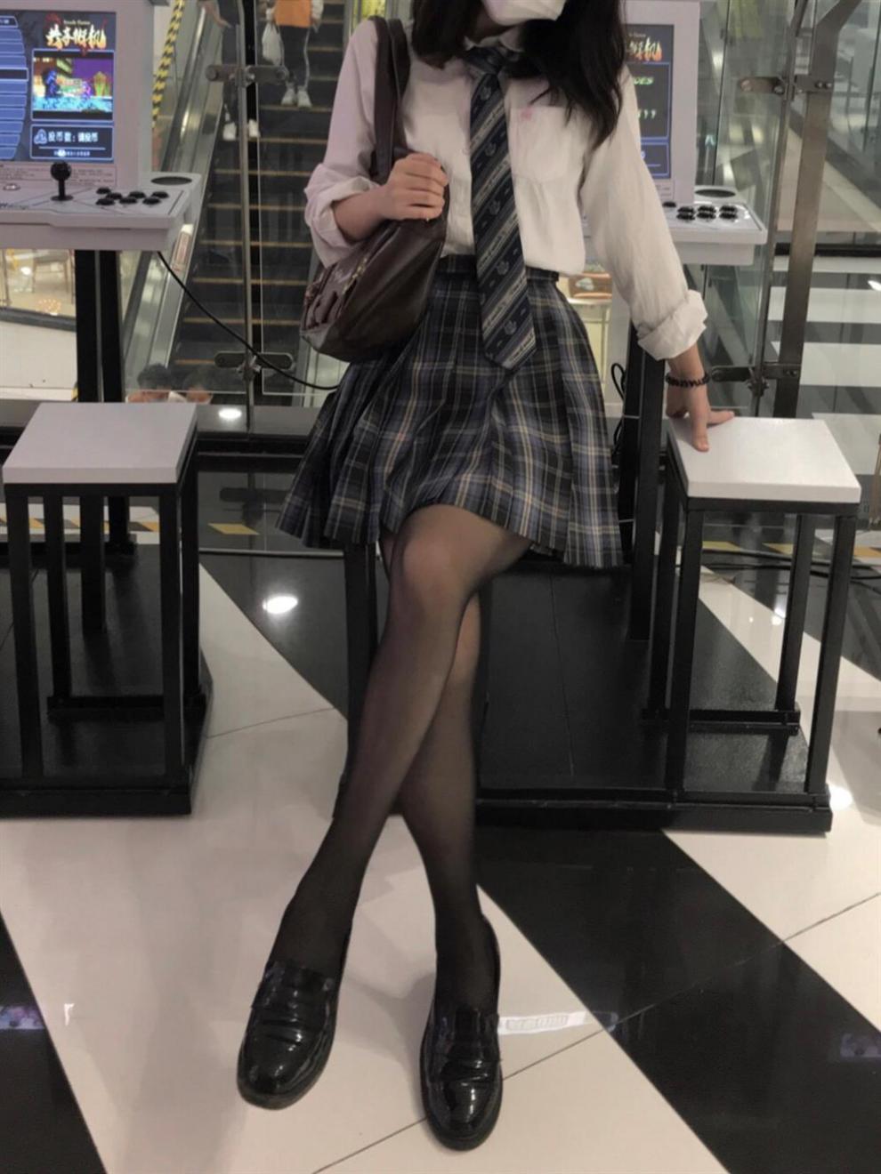 罗马圣仕新款jk水手服女学生装黑丝学姐jk制服格裙夏季性套装纯欲风格