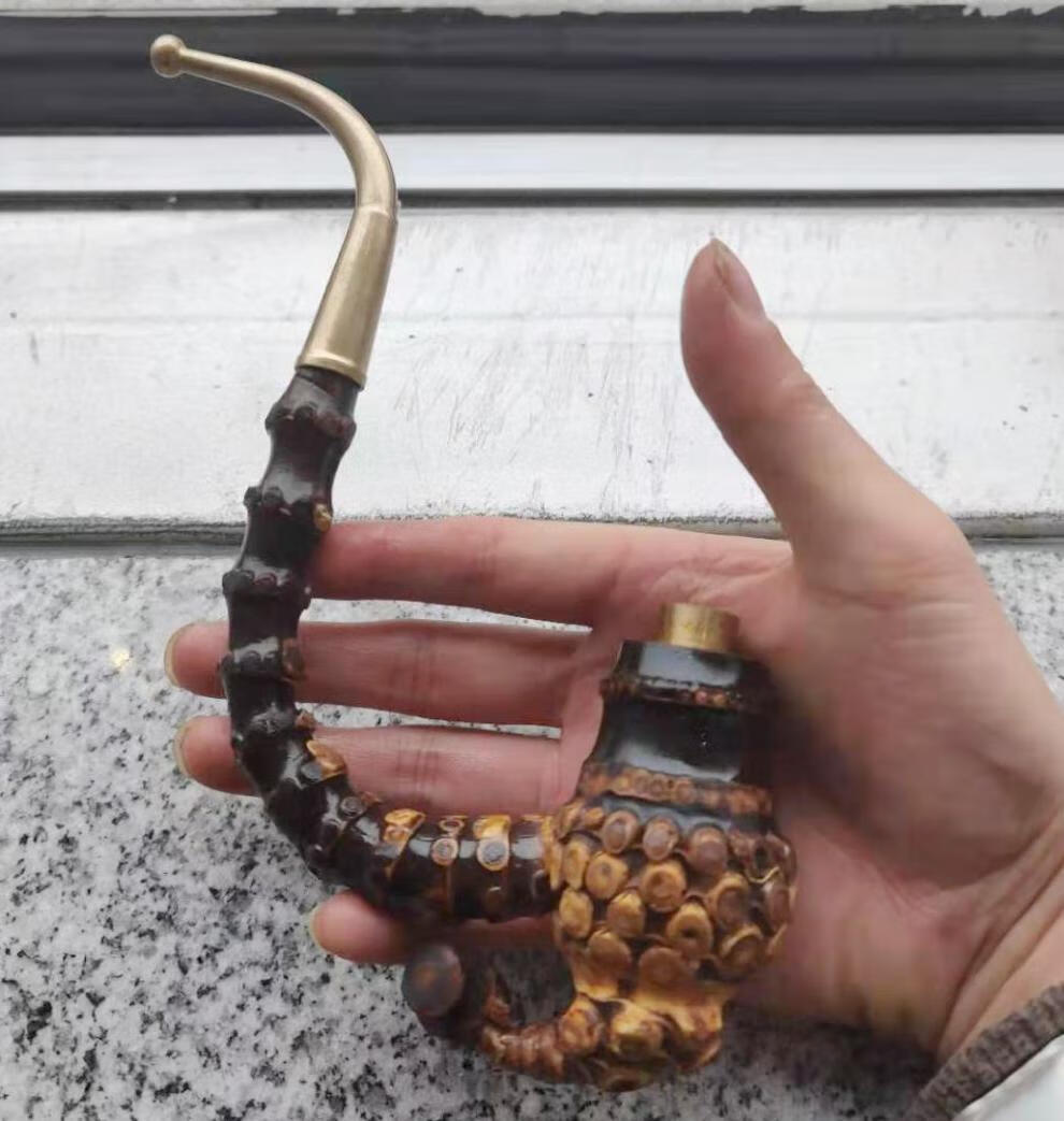 老式旱烟斗 竹根烟斗 紫竹烟斗竹根烟杆贵州黑竹子