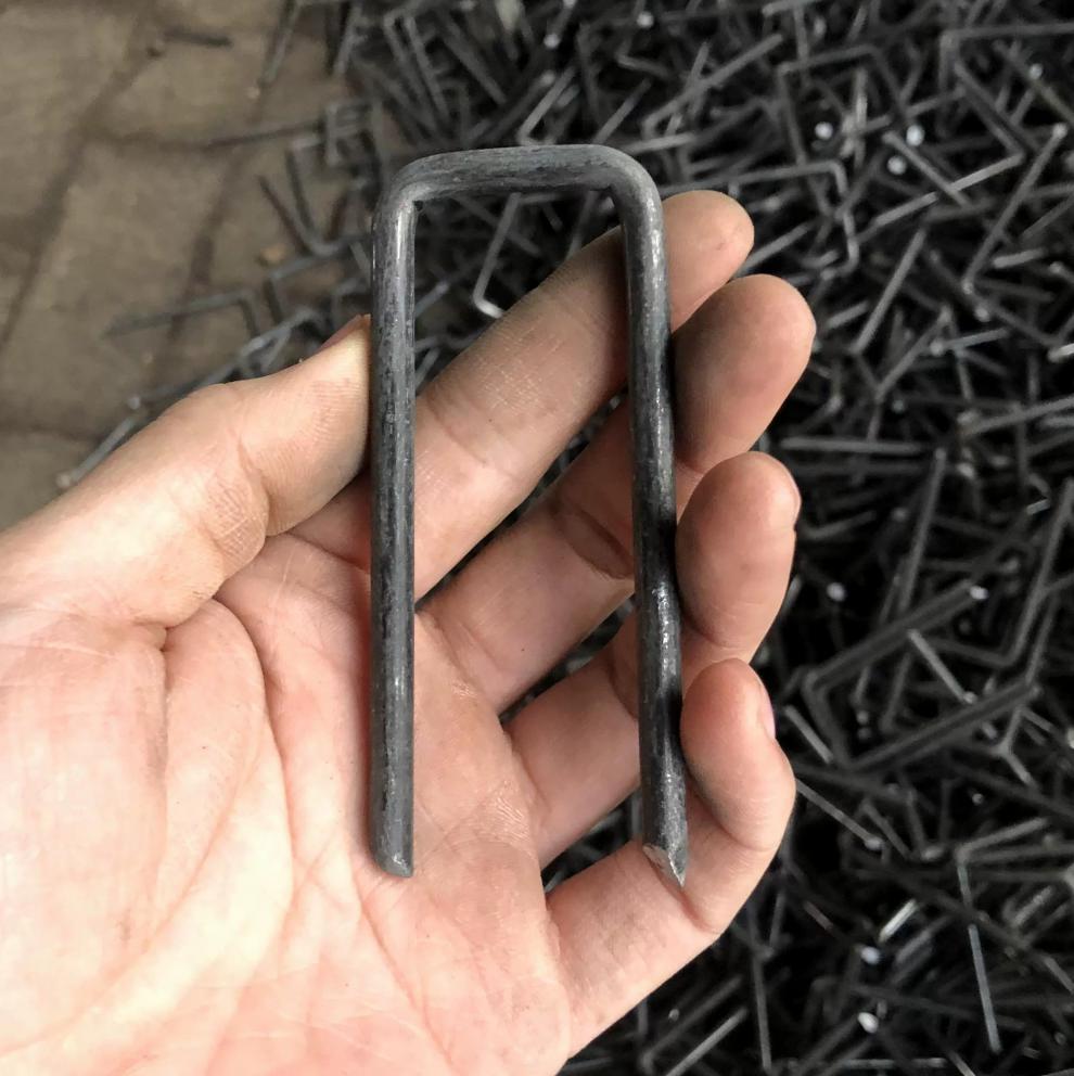 u型地钉工程钉工地公路铁路型钉土工格栏地钉三维网钉型固定钉 粗6