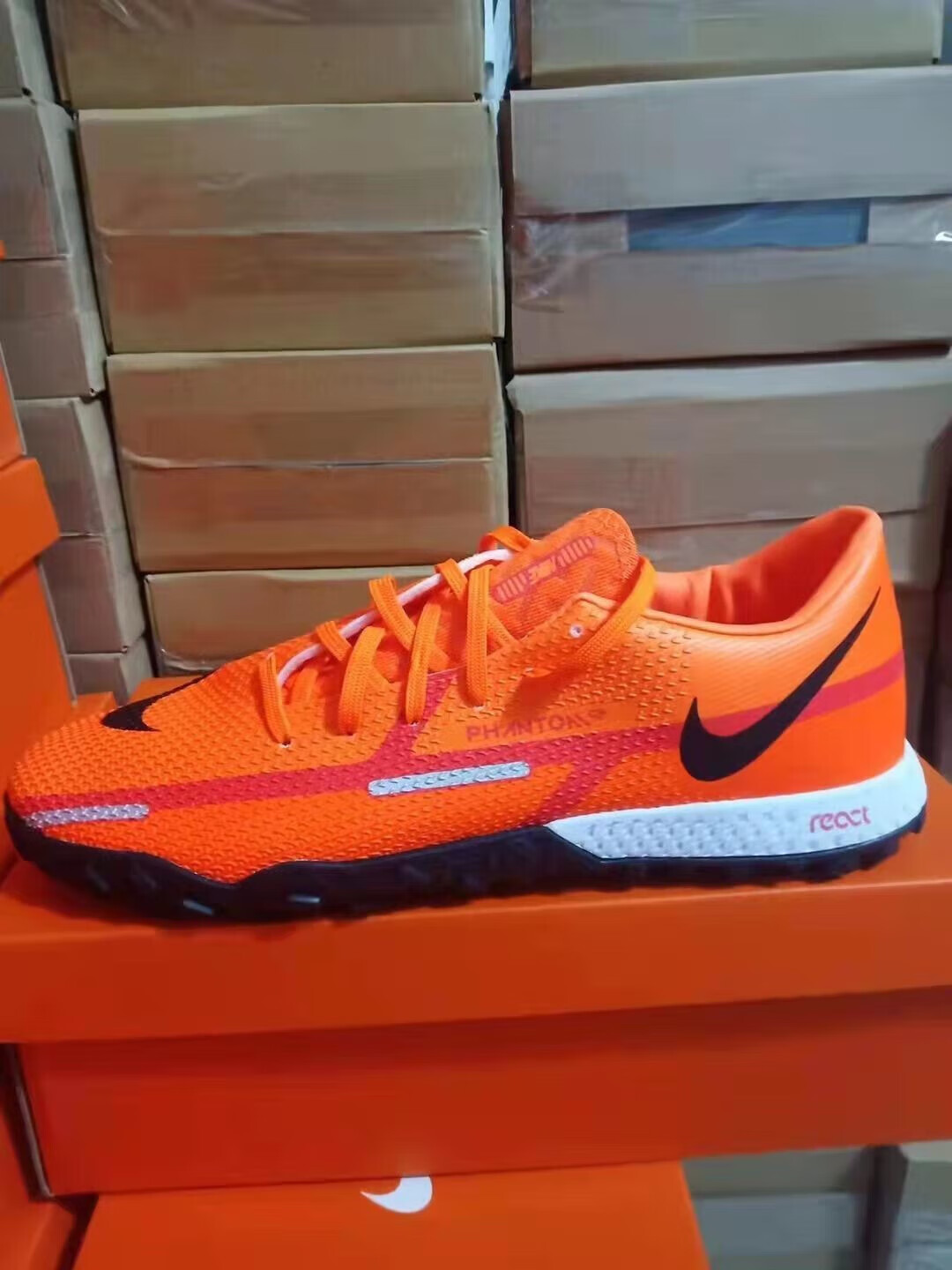 弋情phantom gt 2代针织人工草碎钉tf足球鞋男子比赛实战球鞋训练球鞋