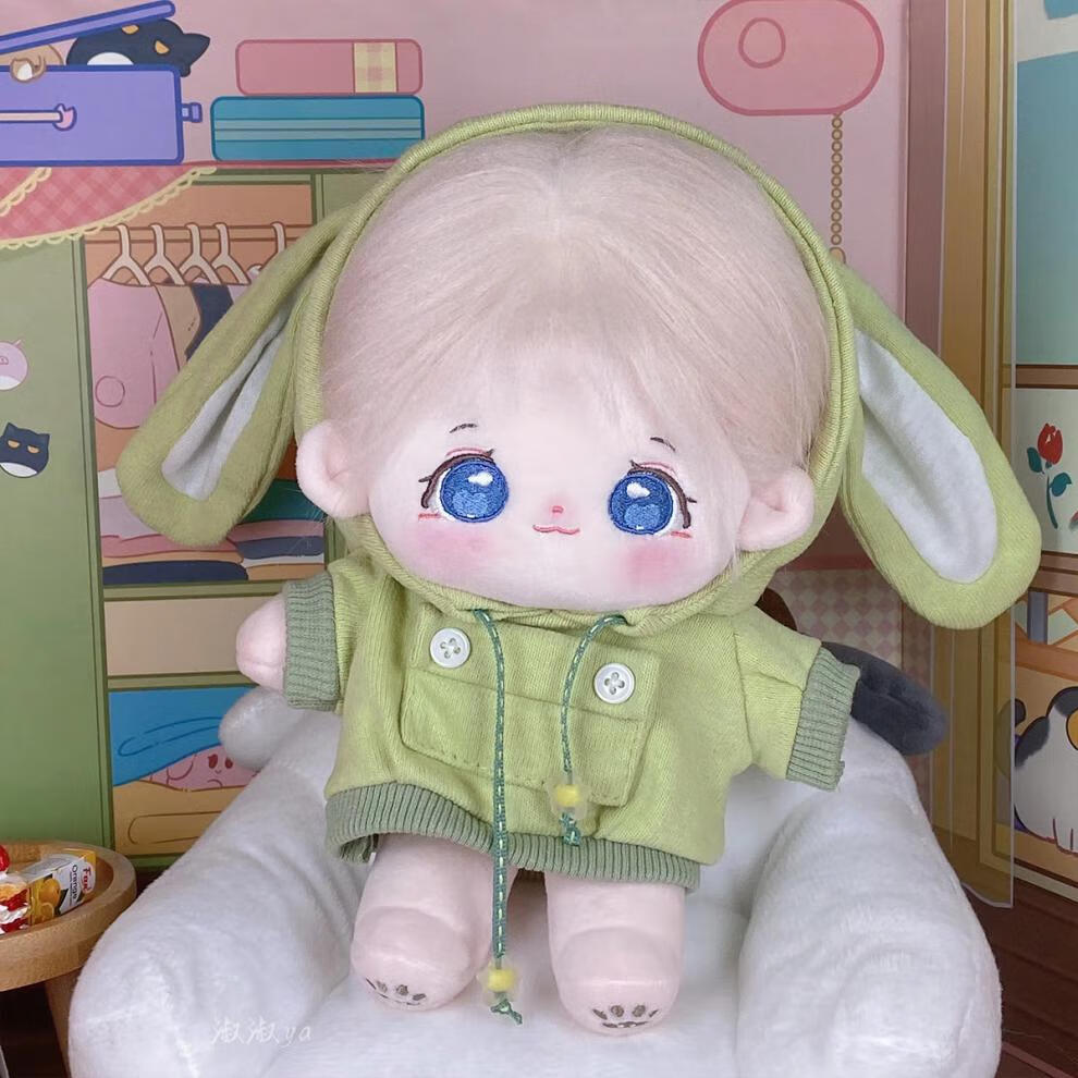 棉花娃娃男娃衣 20cm棉花娃娃娃衣男娃卫衣酷20厘米公仔女娃衣服夏装