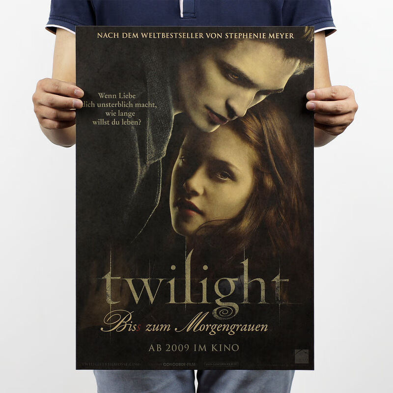 海报墙纸经典爱情电影海报欧美文艺复古牛皮纸海报酒吧咖啡馆宿舍贴画