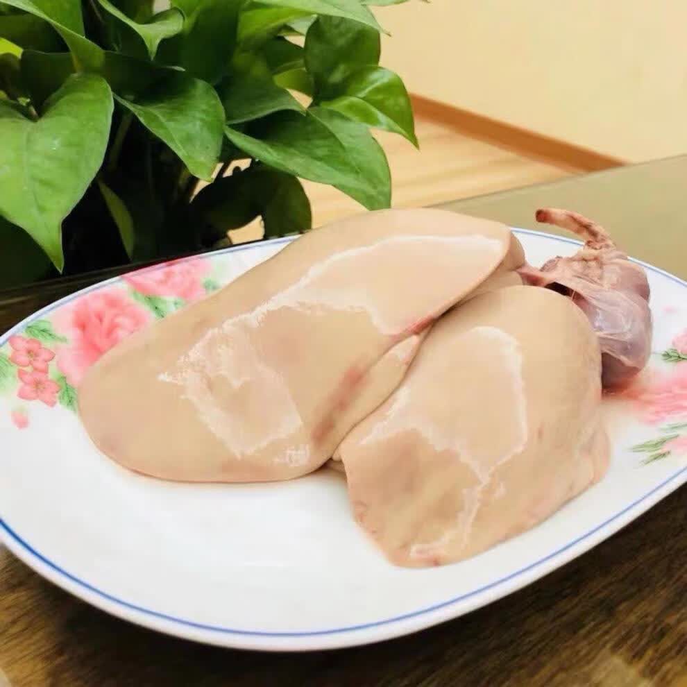 国产潮汕狮头鹅大粉肝法式肝鹅肝粉嫩现杀卤鹅肝新鲜真空包装潮菜