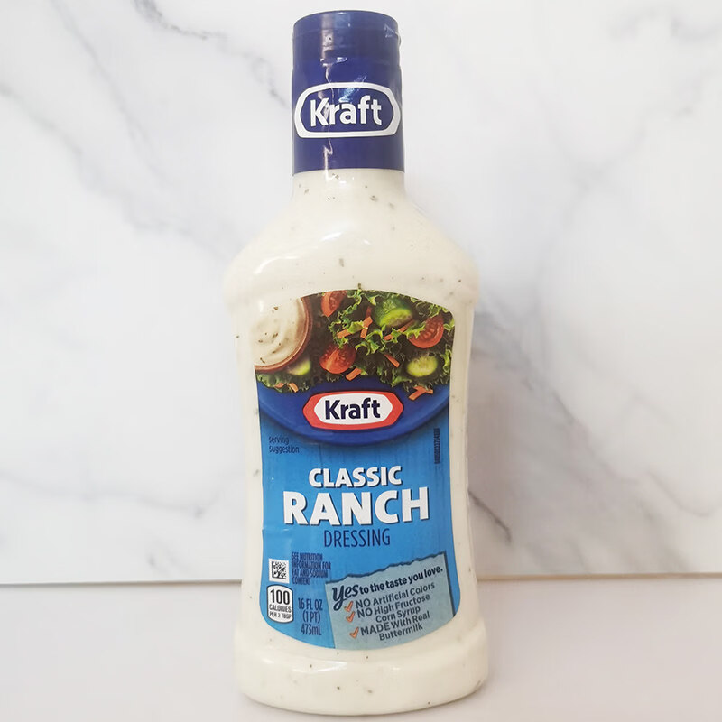 Bimiao Fenchen American Hollomen Farm Ranch Salad Dressing, Sushi and Bread Seasoning, Farm Flavor Ranch Family Size 709mL thumbnail 4