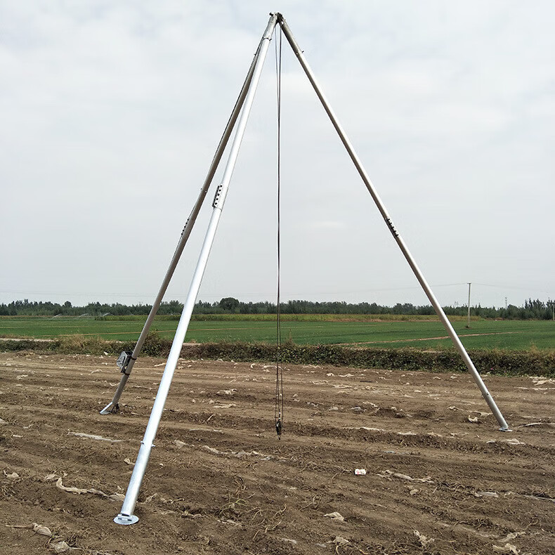三角架拔杆抱杆 电力10m12m15m18m立杆机人字抱杆 15米杆三角立杆机