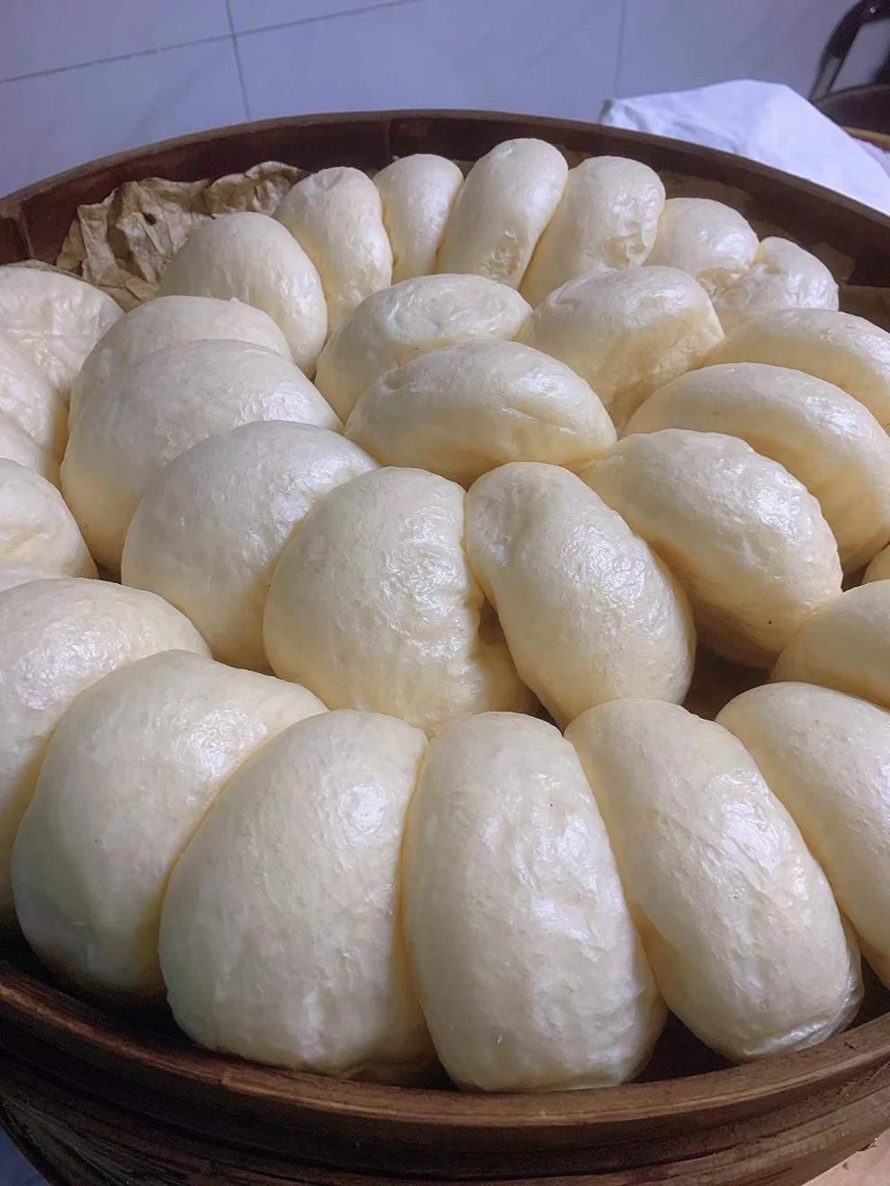 桐庐馒头酒酿馒头米馒头饼白馒头大馒头纯手工馒头桐庐喜宴大馒头100