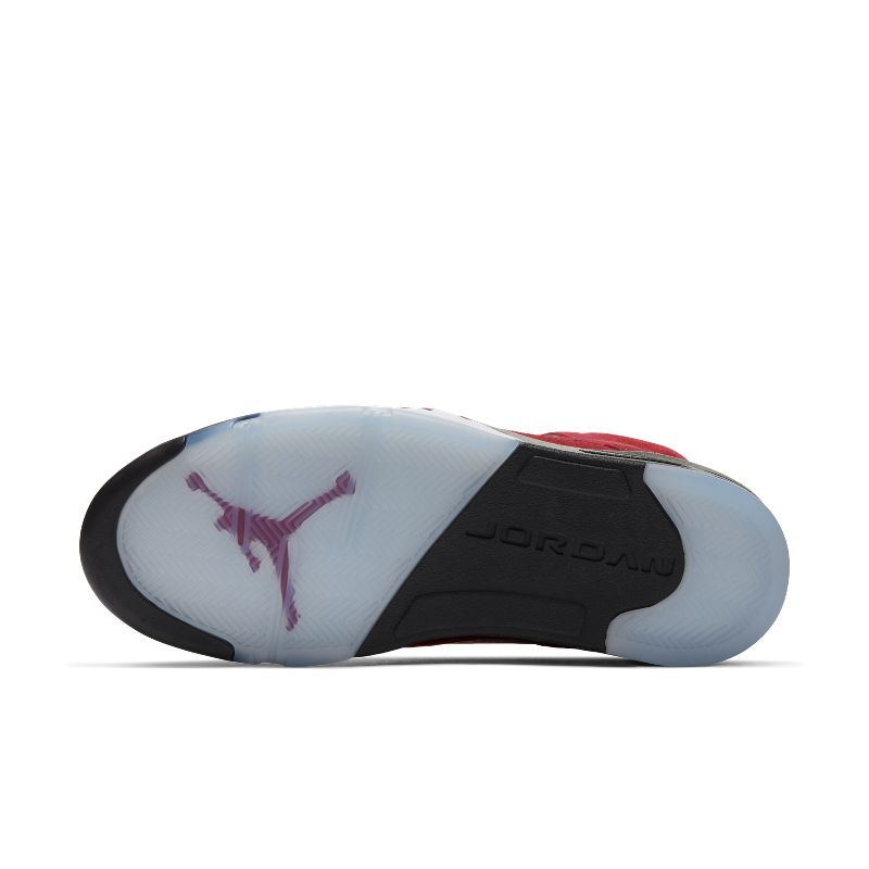 1/1 air 5 aj5男子黑红愤怒的公牛休闲篮球鞋 比克尼可 dd0587-600