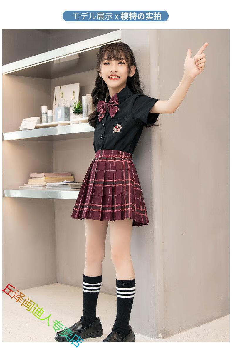 【特价】夏天jk女童套装小女孩子小朋友穿的装校服2021新款洋气小学生