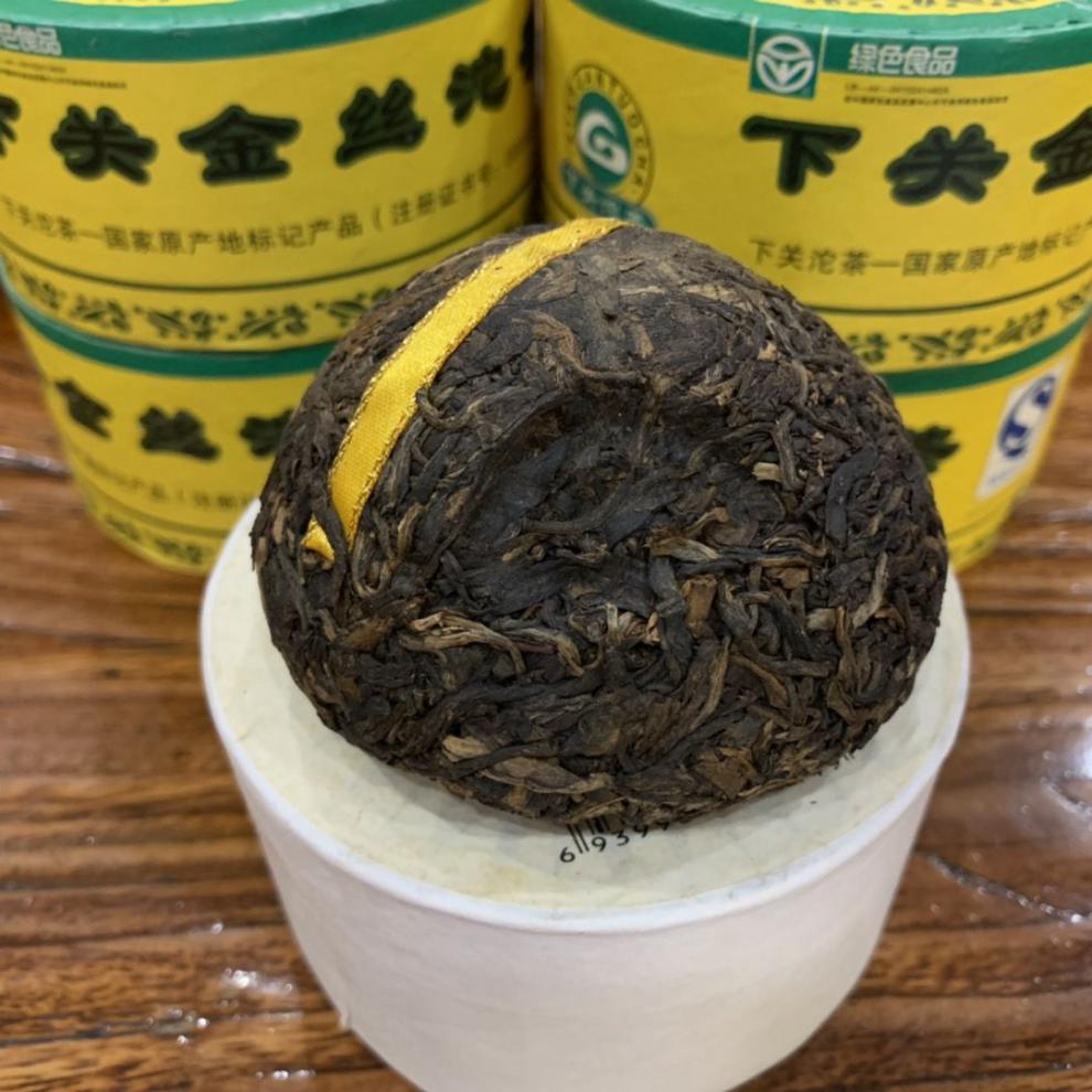 云南普洱茶2007年下关金丝沱茶100克5盒沱茶生茶