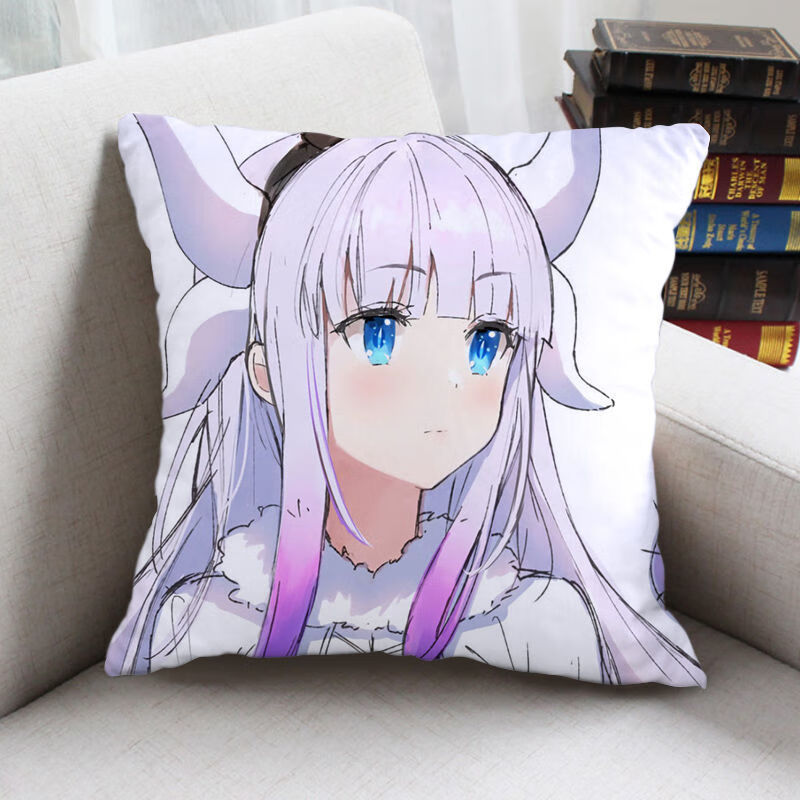 小林家的龙女仆同款康娜酱周边抱枕头来图定制可爱玩偶二次元礼物 11