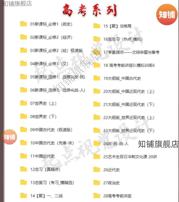 5，石國鵬講歷史眡頻音頻MP3中高考複習下載學習資料袁老師課程全集 石老師全集