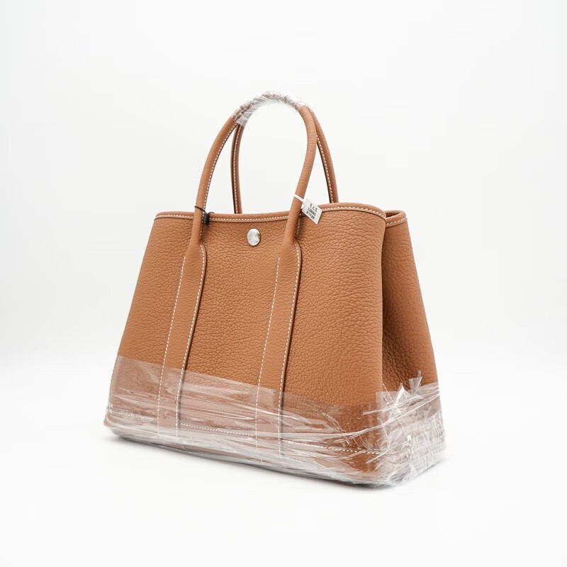 【二手99新】hermes爱马仕女包 garden party花园包30金棕色时尚百搭