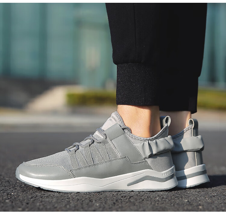 潮以纯男装官方【1097】秋款男士运动鞋39-4458 黑色 44