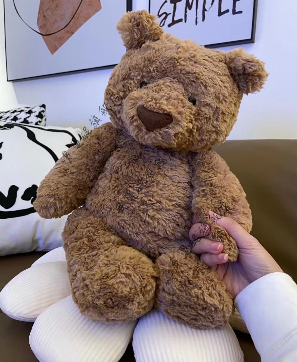 2022新款迪士尼英国jc巴塞罗那熊熊公仔可爱巴塞罗熊47cm泰迪熊玩偶