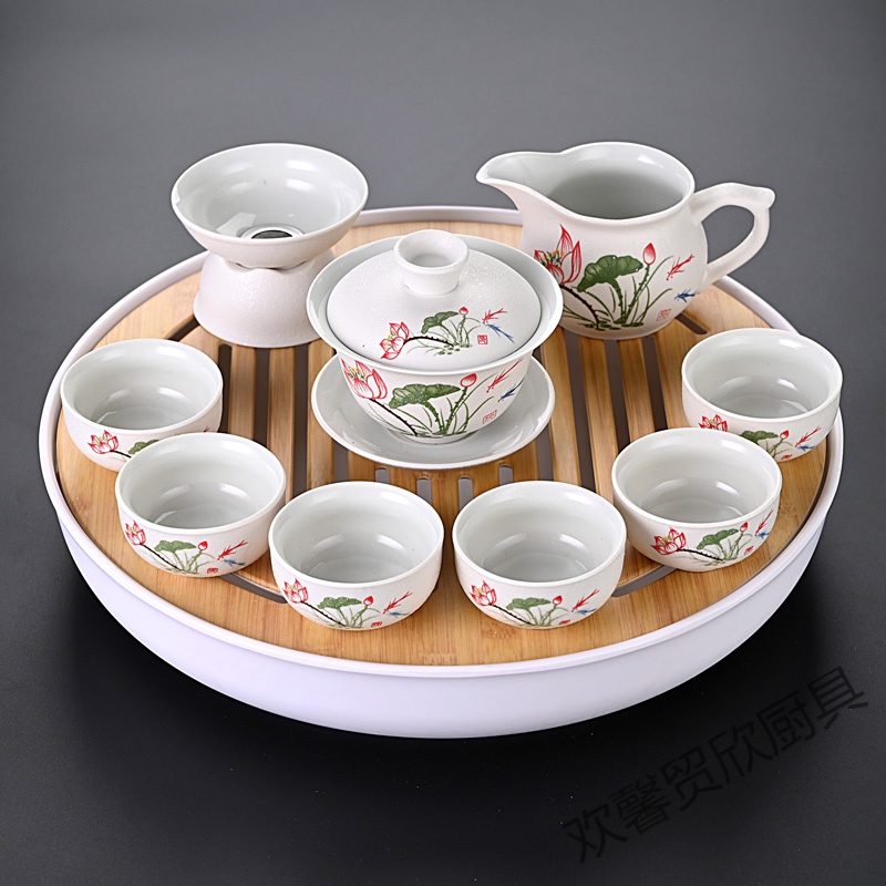 简易茶具套装烧水壶茶具套装家用小型茶台整套功夫茶具简易中式小套储