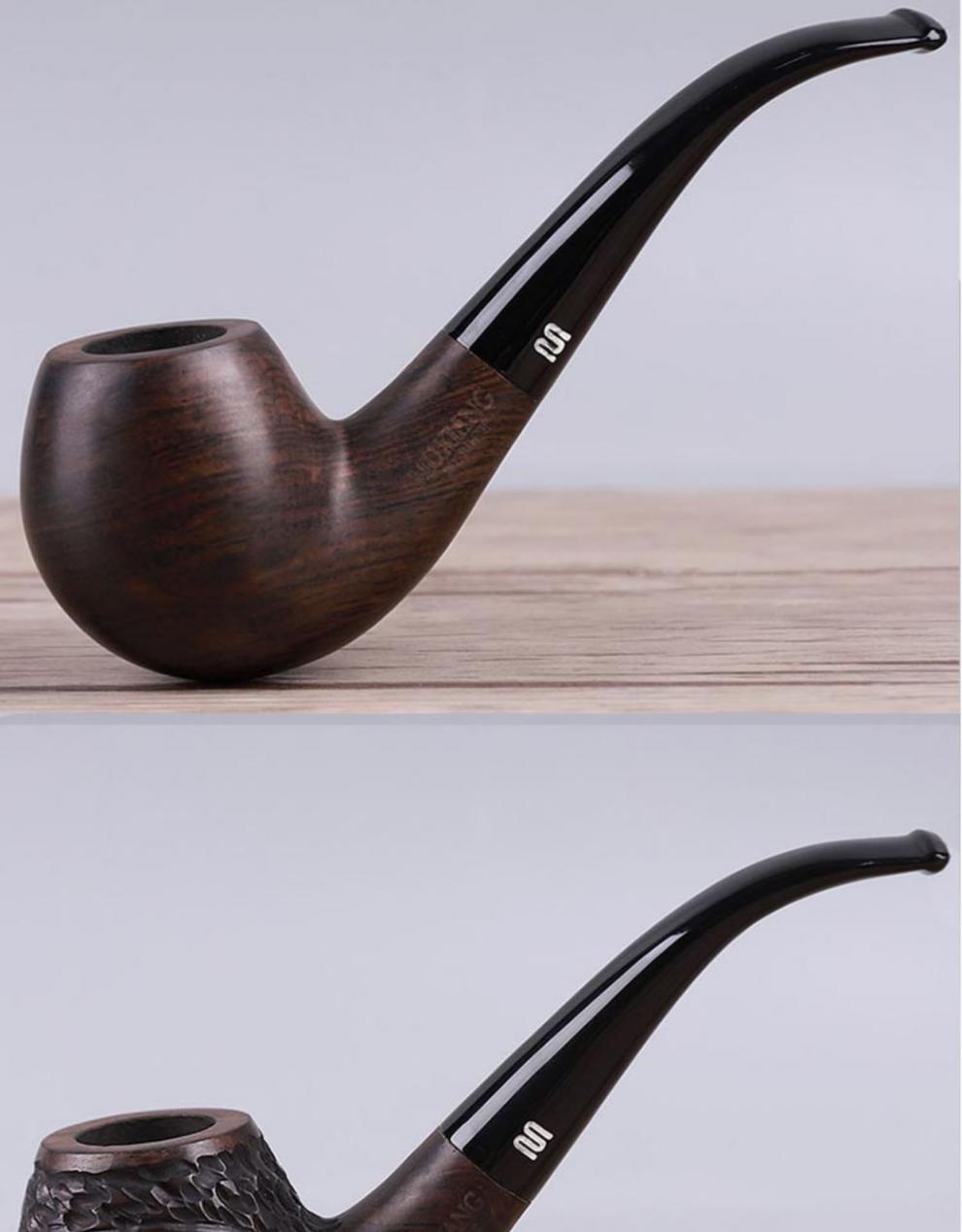 进口石楠木烟斗男士老式手工实木用烟丝烟锅旱烟斗烟袋锅复古便携