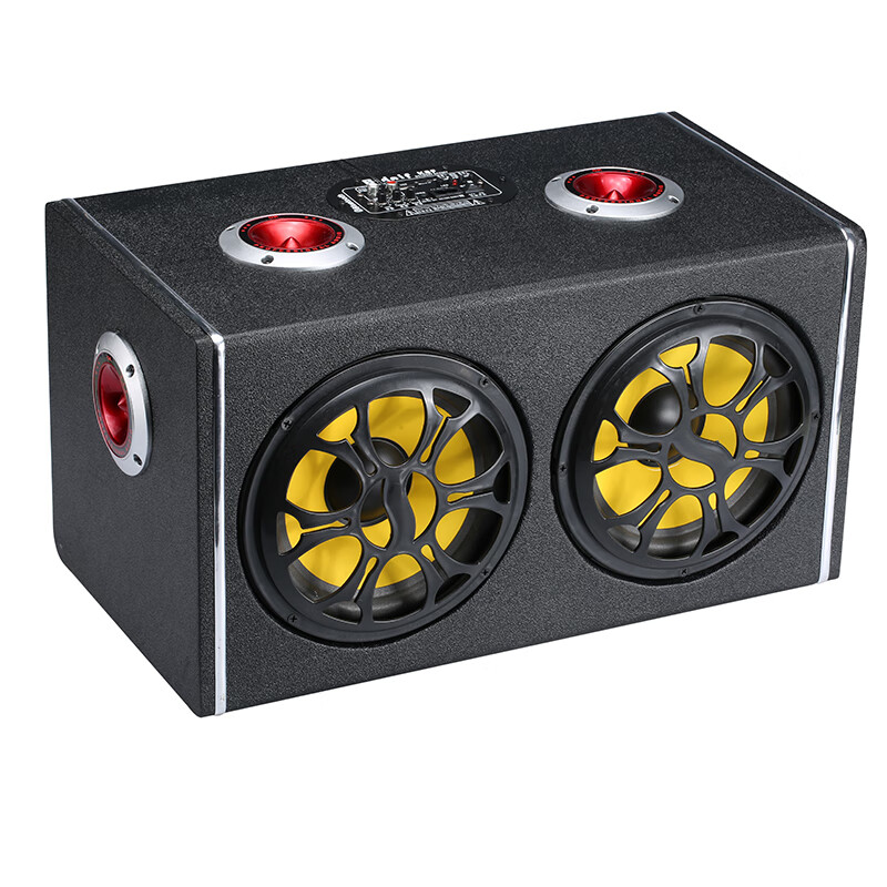 小·米车载蓝牙音响12v重低音炮 六喇叭车载低音炮重低音12v24v货车