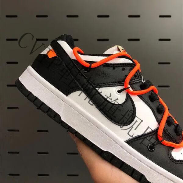 sb dunk low联名ow绑带情侣鞋男2022新款黑曜石低帮板鞋女 ow蓝色 36