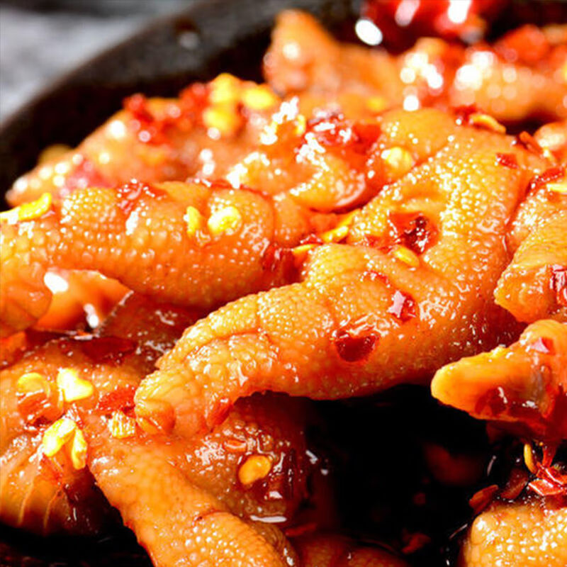 【中秋节礼品】麻辣凤爪红油脱骨鸡爪成都卤味无骨鸡爪即食自拌去骨鸡