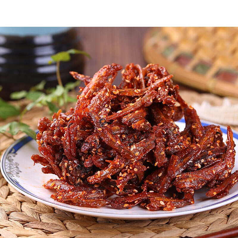 香辣小银鱼500g袋装芝麻蜜汁甜麻辣味零食特产海鲜小鱼仔即食下饭
