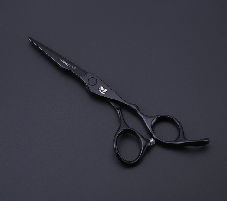 aidahngj黑色理发美发剪刀剪平剪牙剪打薄剪头发刘海剪家用剪刀花乐集