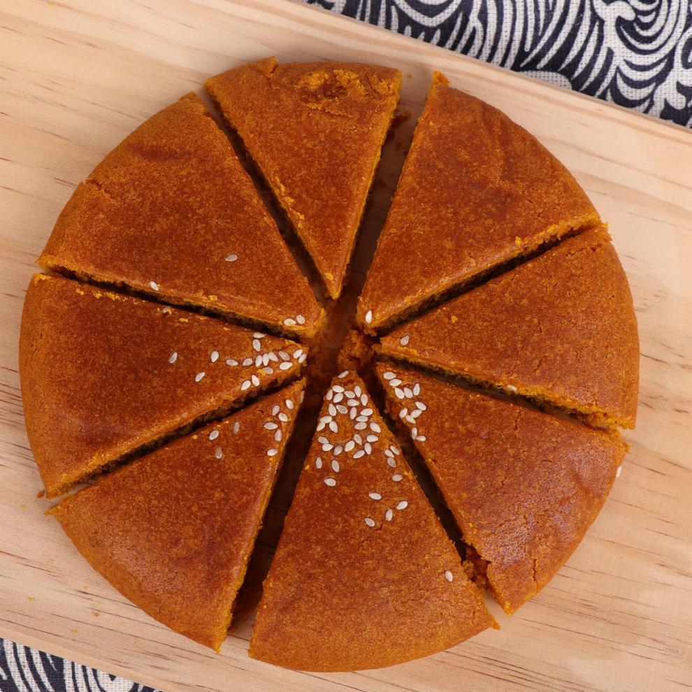 云南特产大荞饼300g荞三香月饼大饼红饼荞面香甜豆沙小吃点心苏麻苏子