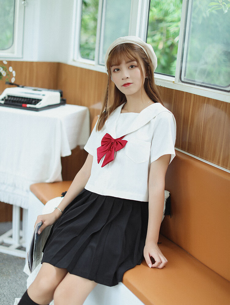 品贤 性感情趣内衣百搭无本日本短袖水手服女夏季学院风日系jk制服