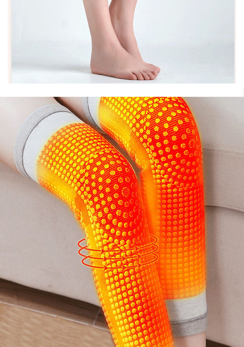 星客士放心购加长款艾草托玛琳自发热护膝中老人男女式四季保暖护腿老