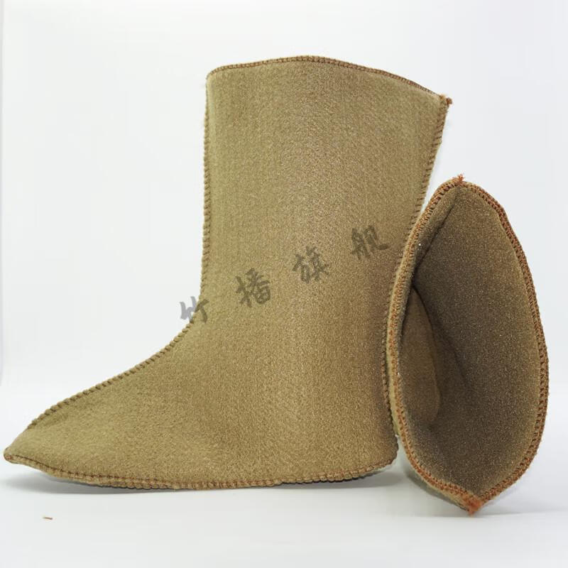 羊毛毡袜羊毛防寒毡袜子冬季雨鞋雨靴保暖棉毡袜劳保冷库毡袜 中筒毡