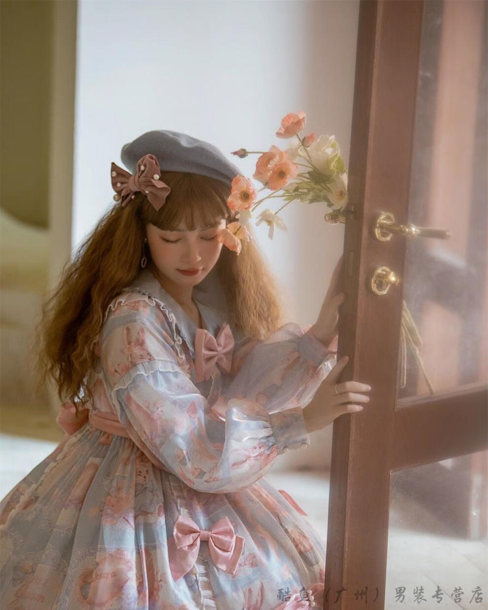 洛丽塔连衣裙胖m子300斤op春夏季日系软妹可爱少女lolita裙子 短袖