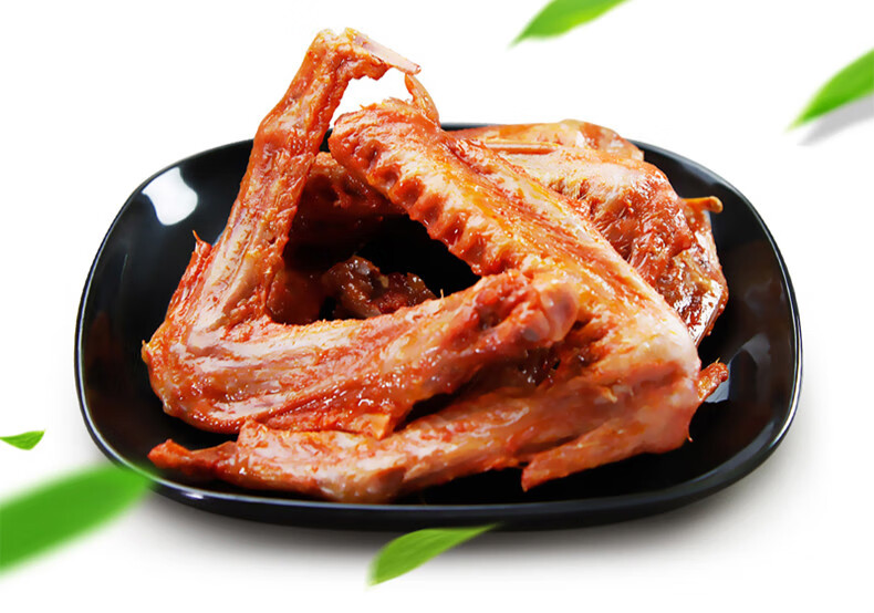 甜辣鸭翅奥尔良烤翅武汉特产零食品越啃越有味鸭翅250本宫饿了