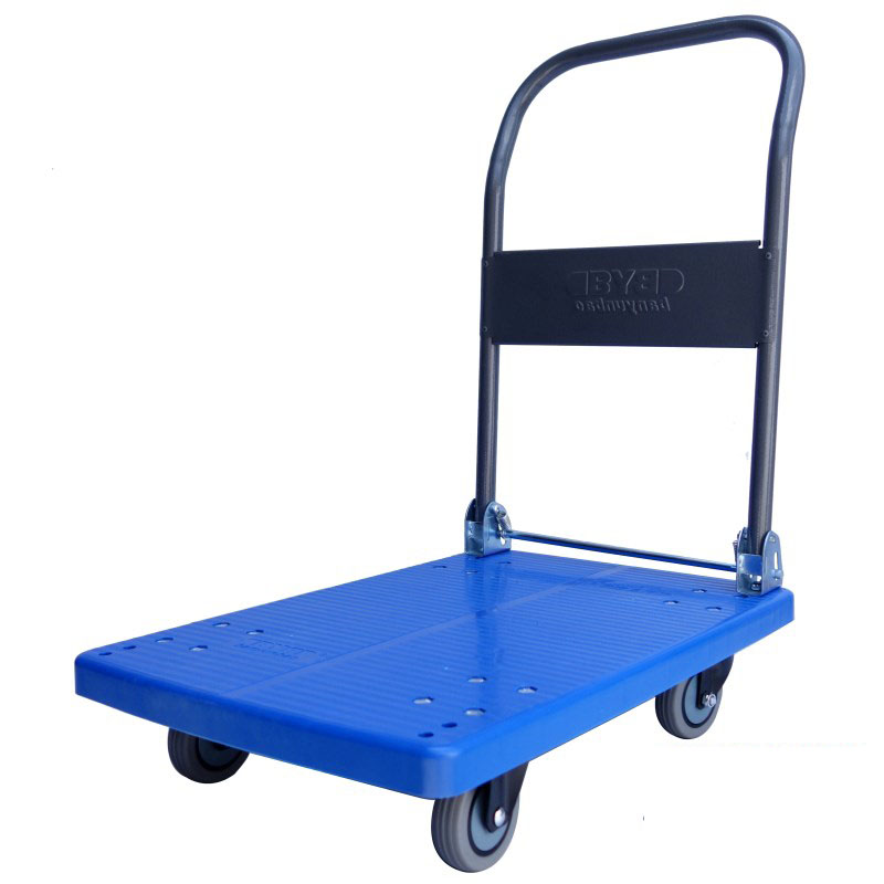 车行李家用手推车小推车推车手拉可折叠仓库进货车 八寸万向轮轮子