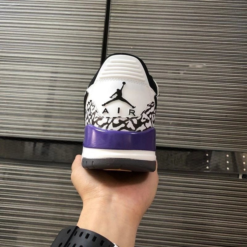 【官方自营旗舰店】low低帮湖人aj312男女鞋湖人三合一白灰荧光熊猫气