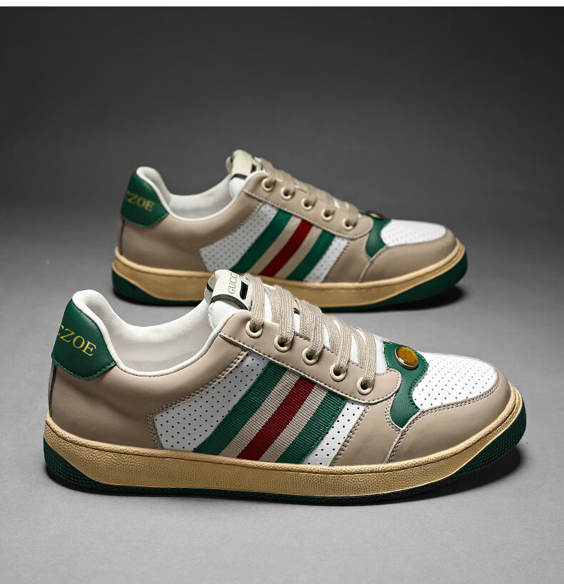 sraz轻奢品牌奢侈品鞋子男欧洲站酷奇男鞋脏脏鞋透气板鞋运动休闲鞋子