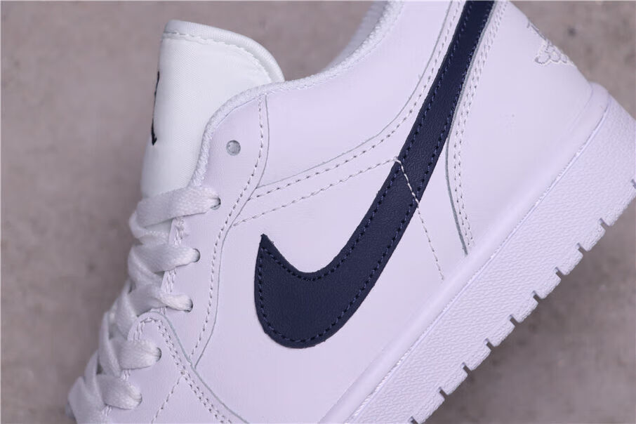 海军蓝男女同款百搭经典休闲篮球鞋553558-114 aj1-低帮-海军蓝 36