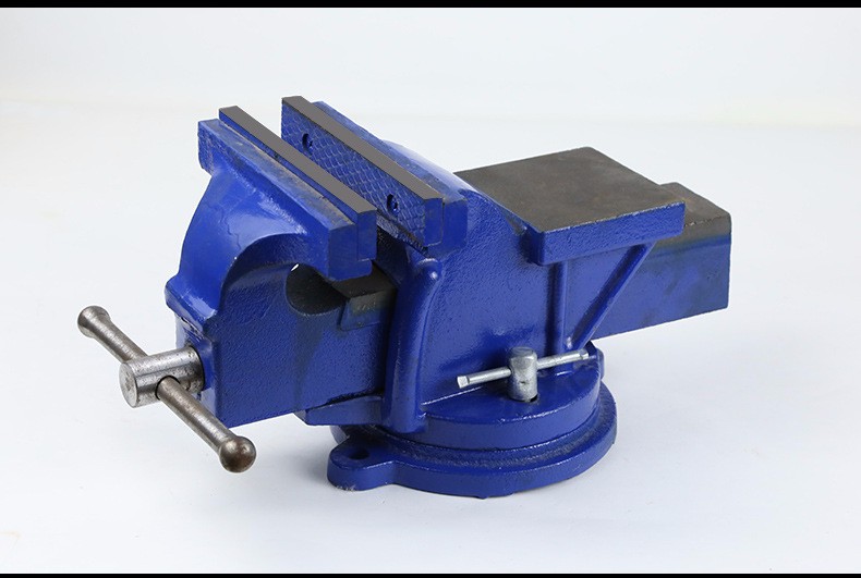 台钳6寸8寸12寸14寸方钢台虎钳老虎钳家庭用铸铁虎钳木工铣床753寸