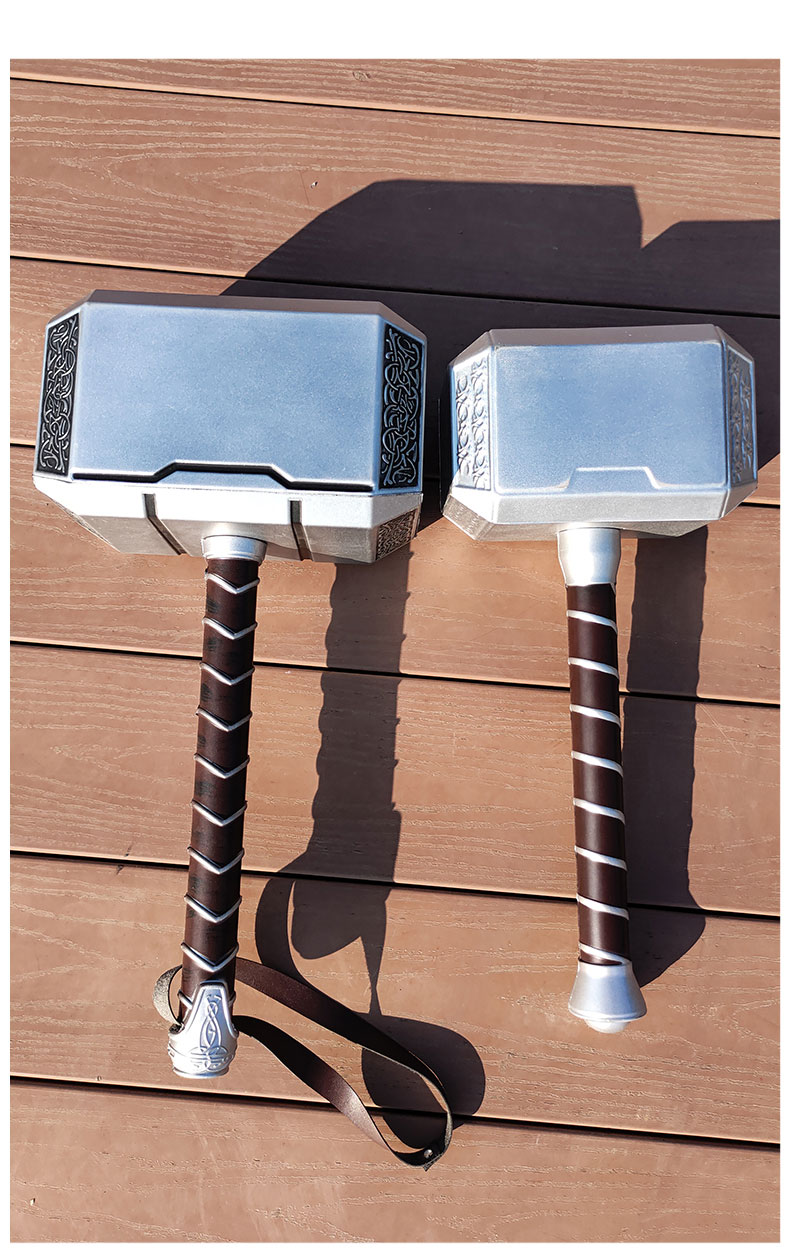 子1:1漫威雷神之锤玩具儿童1比1 cos复仇者联盟托尔暴风战斧子摆件