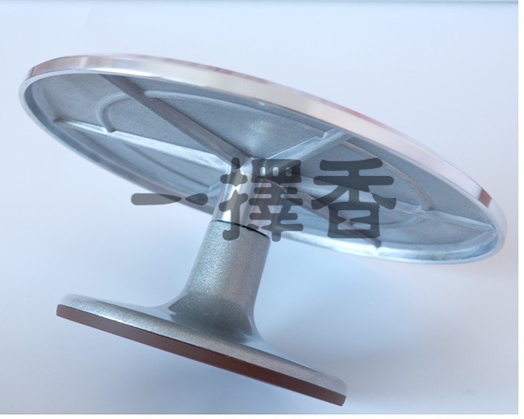 盆景转盘旋转台树桩制作台手动盆景修剪台转盘多肉造型台铝合金【图片