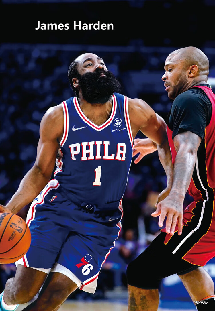 nba体育明星76人大胡子哈登海报墙贴纸篮球球星墙壁画球迷周边纪念品