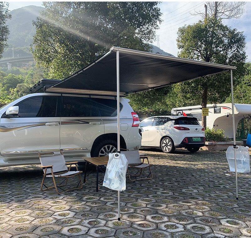 汽车侧边伸缩帐篷户外车边房车边帐遮阳棚天幕侧帐防嗮雨防 2米x3米车
