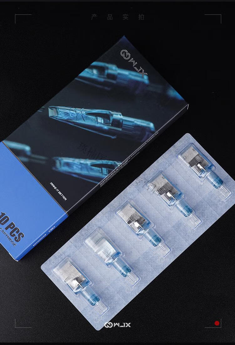 【京健康】龙鹰纹身器材wjx小蓝针大排针 49根针 锐针顿针夏安短针