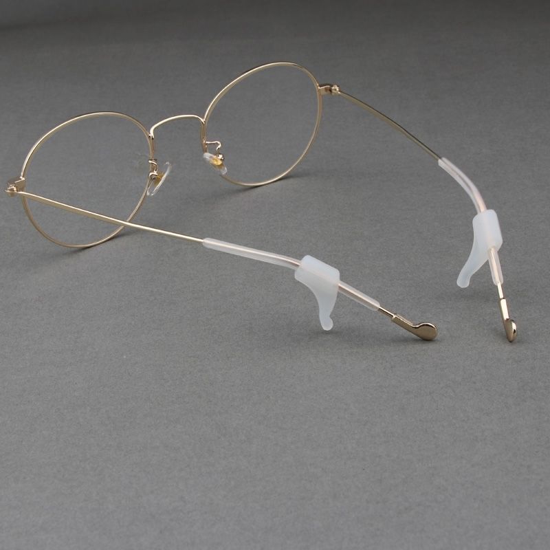 妙微熊眼镜防滑耳勾固定防滑套金属细腿套脚眼镜腿防套耳托镜框细2