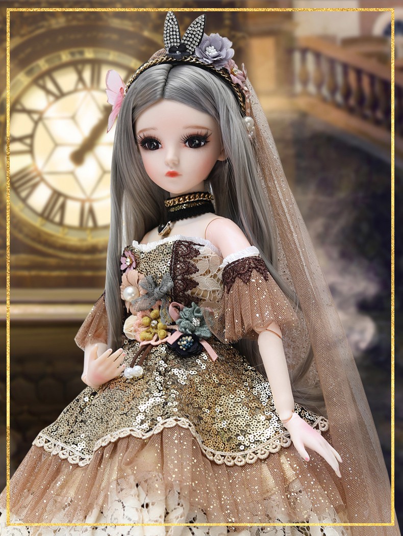 多丽丝娃娃凯蒂娃娃玩偶玩具洋娃娃套装女孩儿童公主仿真换装60厘米sd