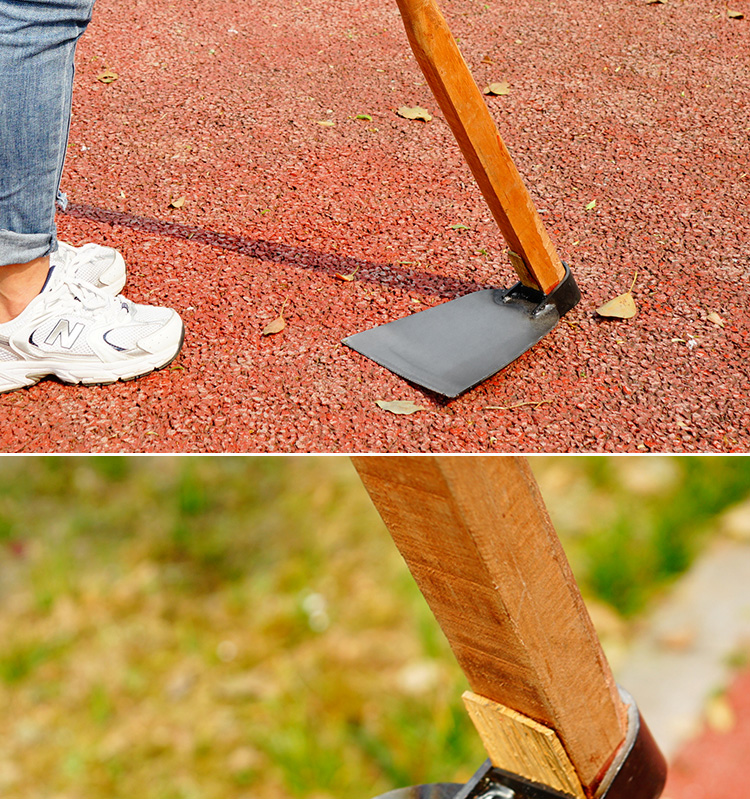 锄头农家用除草种菜锄草户外全钢加厚挖土开荒挖地长柄挖笋大锄头19型