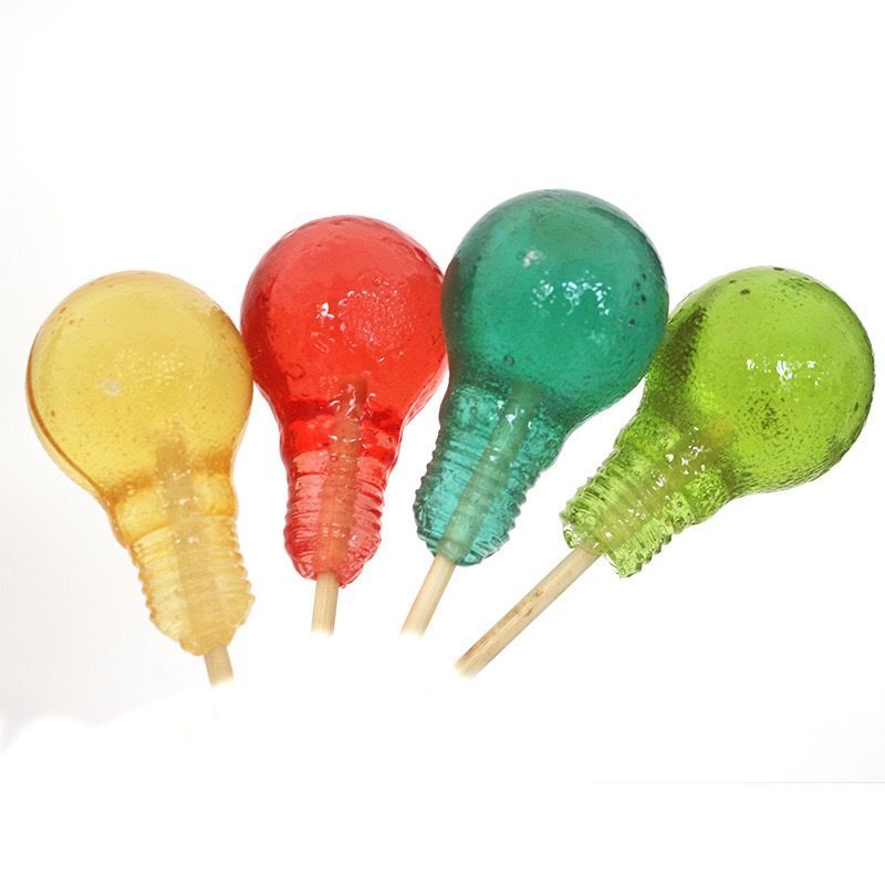 零食灯泡糖200克超大实心棒棒糖11制作男女闺蜜生日礼物蓝莓味200克2