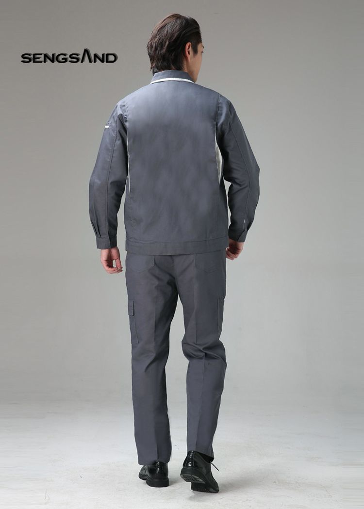 工作服男4s店春夏季短袖t恤售后工装套装汽车汽修车间维修裤 宝马有标