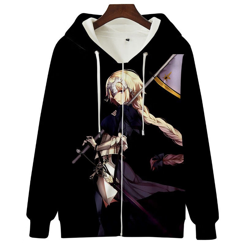 fgo动漫卫衣命运吾王saber衣服手游周边拉链外套男fate贞德二次fate9